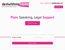 Tablet Screenshot of dealwithmyclaim.com